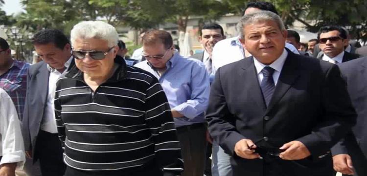 مرتضى منصور وخالد عبد العزيز مرتضى منصور وخالد عبد العزيز